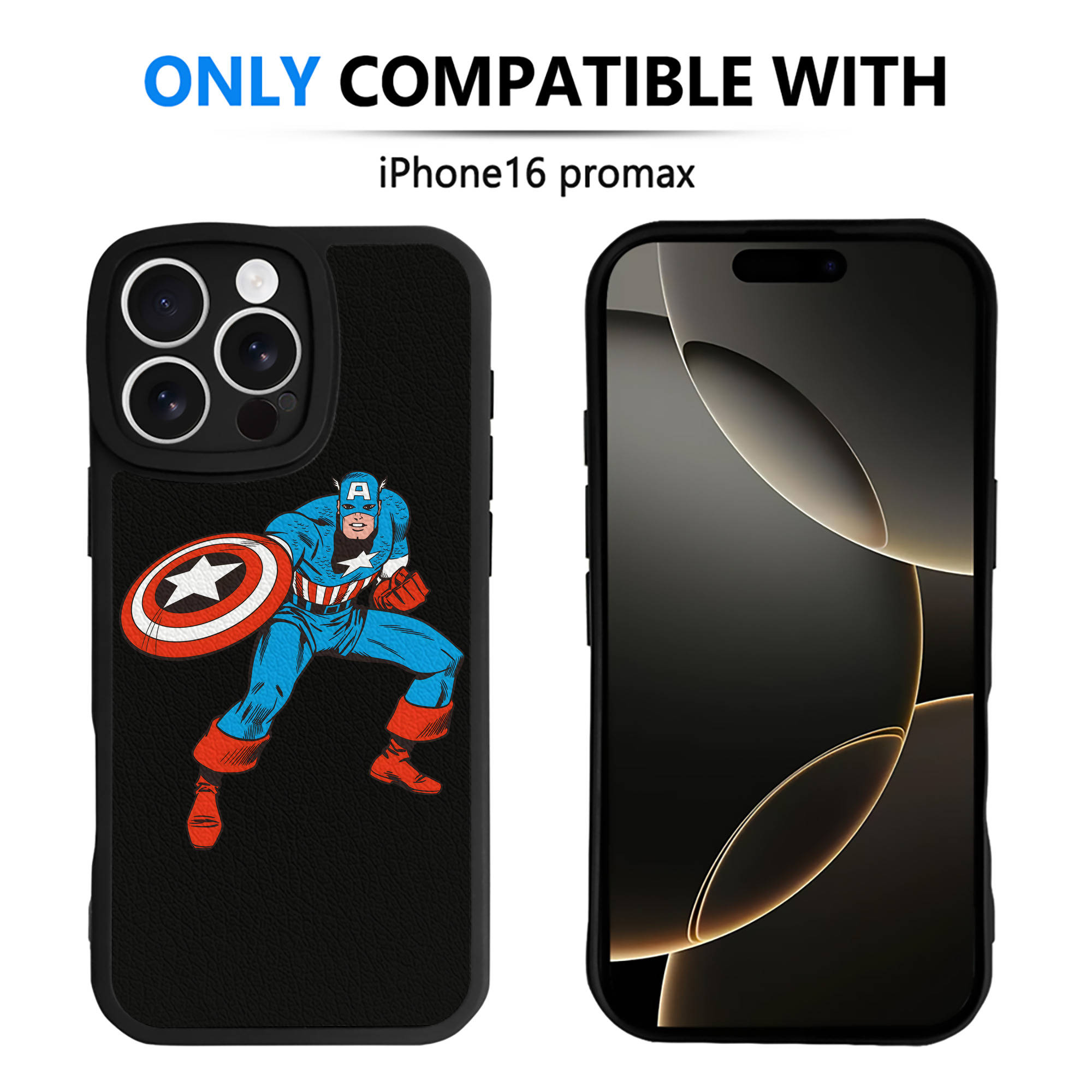 （画像用） アベンジャーズ The Avengers 【iPhone 16シリーズ対応】シリコンスマホケース（レザー調） 材質：シリコン